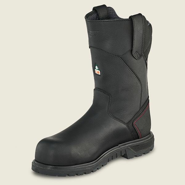 Bottes De Sécurité Red Wing Brnr XP 11-inch Imperméables, Insulated, CSA Pull-On Boot Homme Noir | MLY-264037