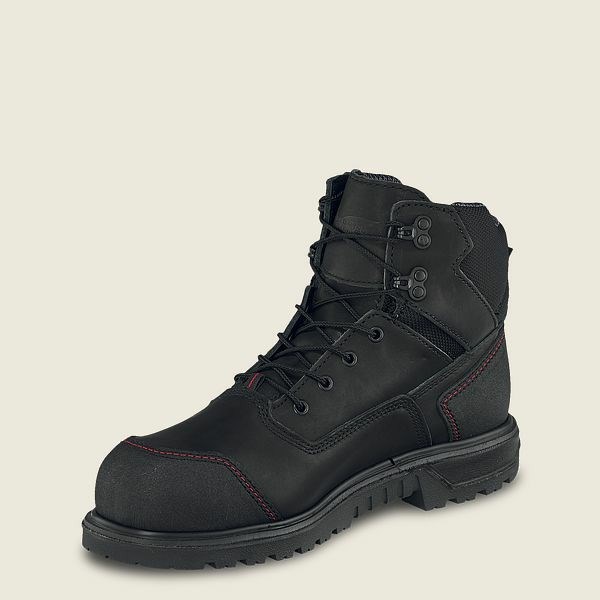 Bottes De Sécurité Red Wing Brnr XP 6-inch Imperméables Homme Noir | OVG-304657