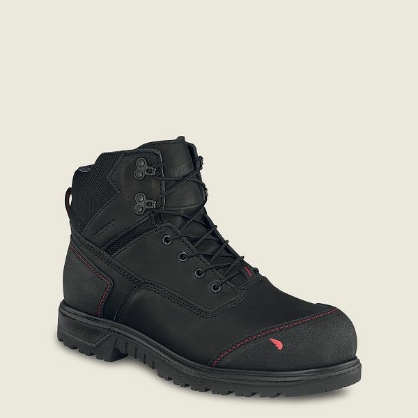 Bottes De Sécurité Red Wing Brnr XP 6-inch Imperméables Homme Noir | OVG-304657