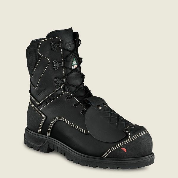 Bottes De Sécurité Red Wing Brnr XP 8-inch Imperméables, Metguard, CSA Homme Noir | FHP-395627