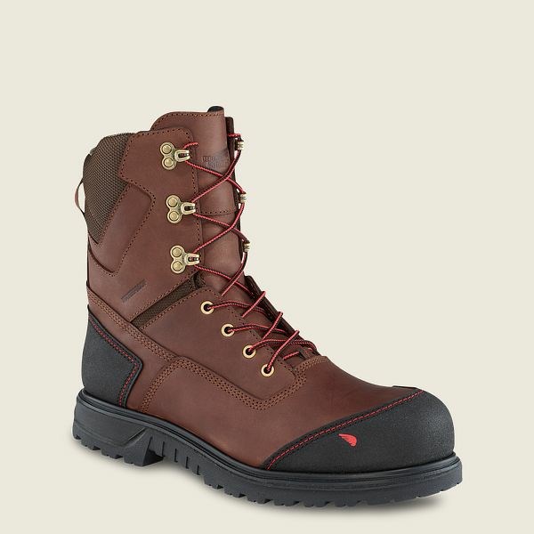 Bottes De Sécurité Red Wing Brnr XP 8-inch Insulated, Imperméables Homme Noir | GVC-130425