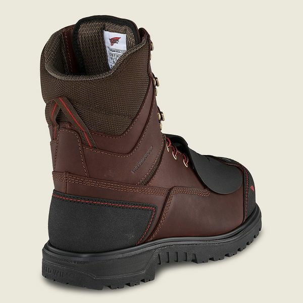 Bottes De Sécurité Red Wing Brnr XP 8-inch Imperméables Metguard Boot Homme Noir | PZX-813072