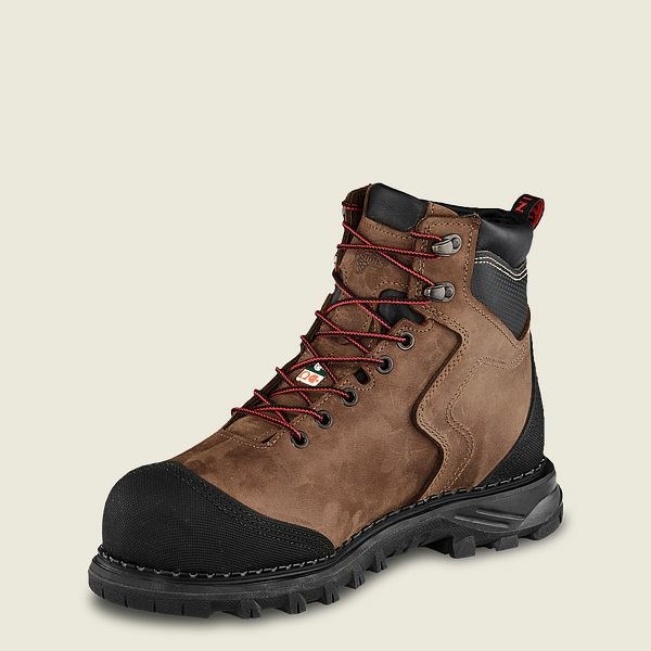 Bottes De Sécurité Red Wing Burnside 6-inch Imperméables, CSA Homme Marron Noir | AXG-764821