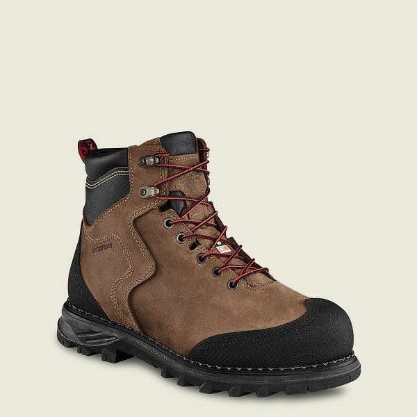 Bottes De Sécurité Red Wing Burnside 6-inch Imperméables, CSA Homme Marron Noir | AXG-764821