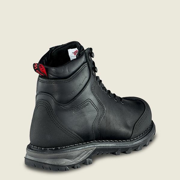 Bottes De Sécurité Red Wing Burnside 6-inch Imperméables Homme Noir | IFT-930417