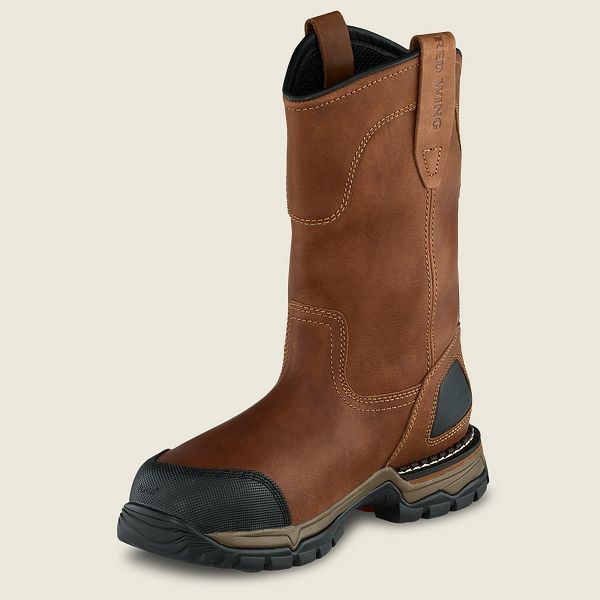 Bottes De Sécurité Red Wing FlexForce 11-inch Imperméables Pull-On Boot Homme Marron Noir | BKM-516278