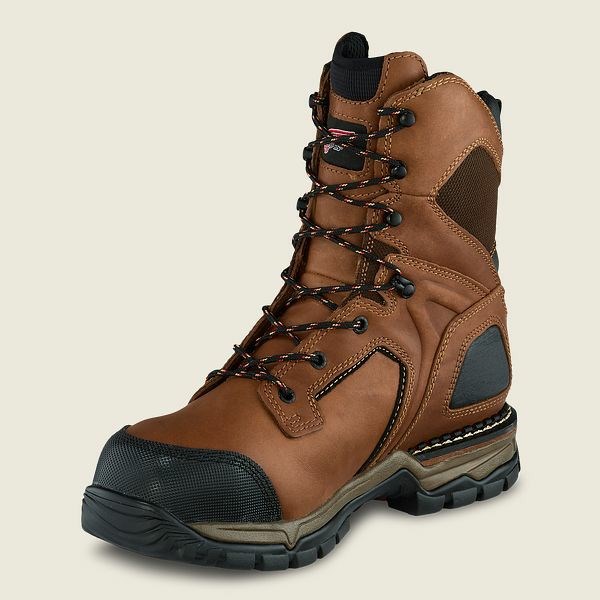 Bottes De Sécurité Red Wing FlexForce 8-inch Imperméables Homme Marron Noir | UDA-407521