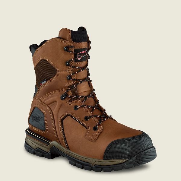 Bottes De Sécurité Red Wing FlexForce 8-inch Imperméables Homme Marron Noir | UDA-407521