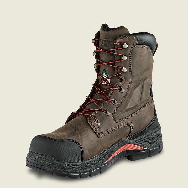 Bottes De Sécurité Red Wing King Embout ADC 8-inch Insulated, Imperméables CSA Homme Marron Noir | AMC-509142