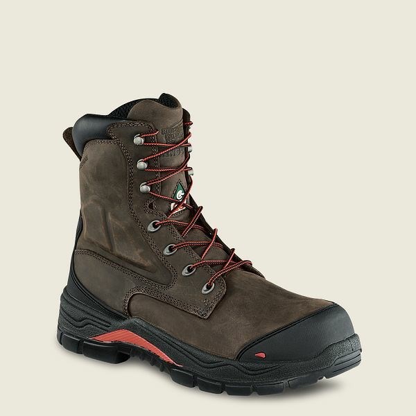 Bottes De Sécurité Red Wing King Embout ADC 8-inch Insulated, Imperméables CSA Homme Marron Noir | AMC-509142