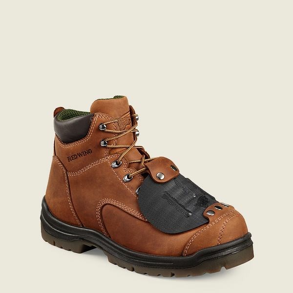 Bottes De Sécurité Red Wing King Embout 6-inch Metguard Boot Homme Marron | OIZ-678013