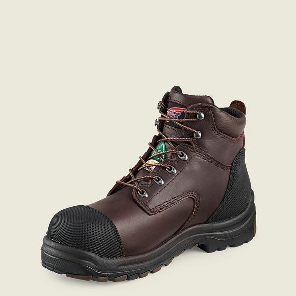 Bottes De Sécurité Red Wing King Embout 6-inch Imperméables CSA Homme Marron Noir | PSH-846013