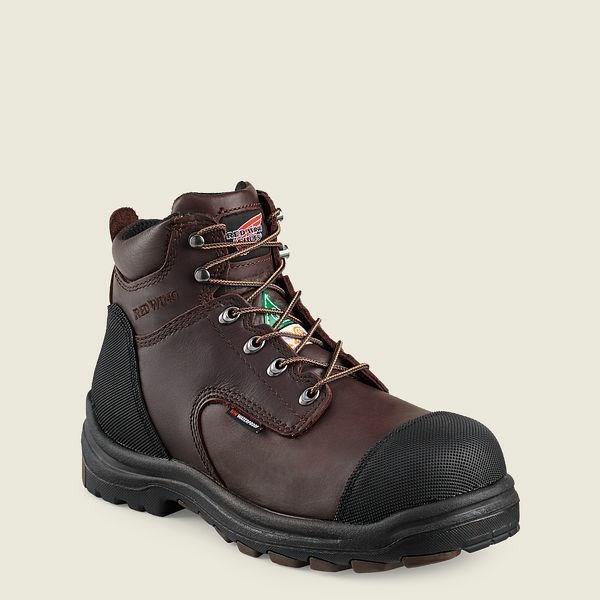 Bottes De Sécurité Red Wing King Embout 6-inch Imperméables CSA Homme Marron Noir | PSH-846013