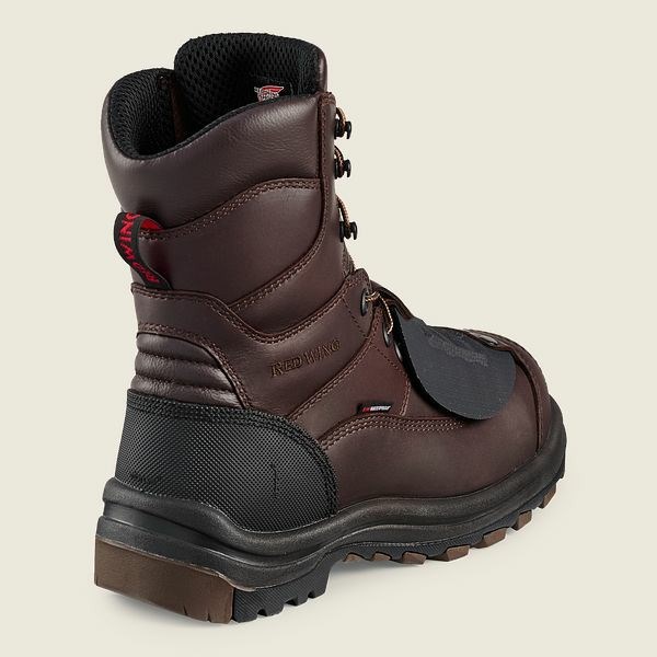 Bottes De Sécurité Red Wing King Embout 8-inch Imperméables CSA Metguard Homme Marron Noir | PSH-930614