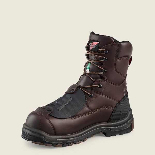 Bottes De Sécurité Red Wing King Embout 8-inch Imperméables CSA Metguard Homme Marron Noir | PSH-930614