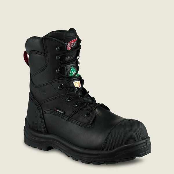 Bottes De Sécurité Red Wing King Embout 8-inch Imperméables CSA Homme Noir | WRI-394601