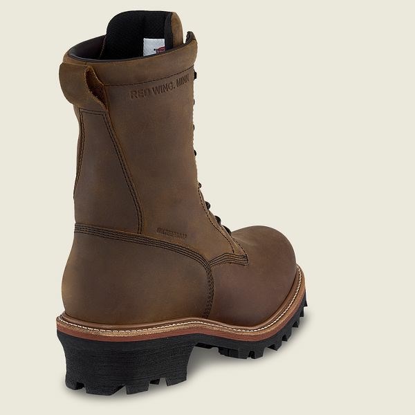 Bottes De Sécurité Red Wing LoggerMax 9-inch Imperméables Homme Noir | KBL-368294