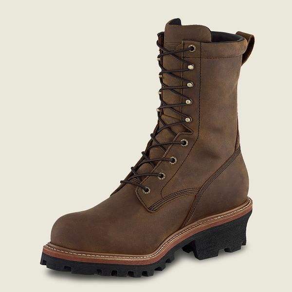 Bottes De Sécurité Red Wing LoggerMax 9-inch Imperméables Homme Noir | KBL-368294