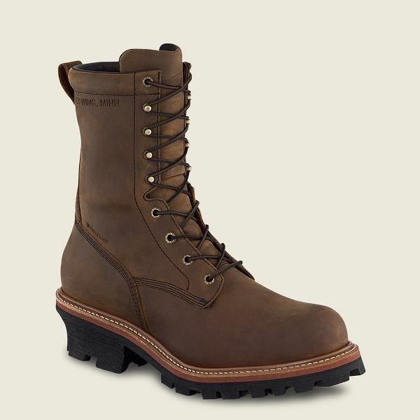 Bottes De Sécurité Red Wing LoggerMax 9-inch Imperméables Homme Noir | KBL-368294