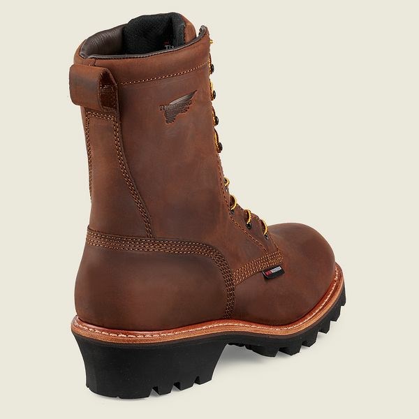 Bottes De Sécurité Red Wing LoggerMax 9-inch Insulated, Imperméables Homme Marron | URJ-724051