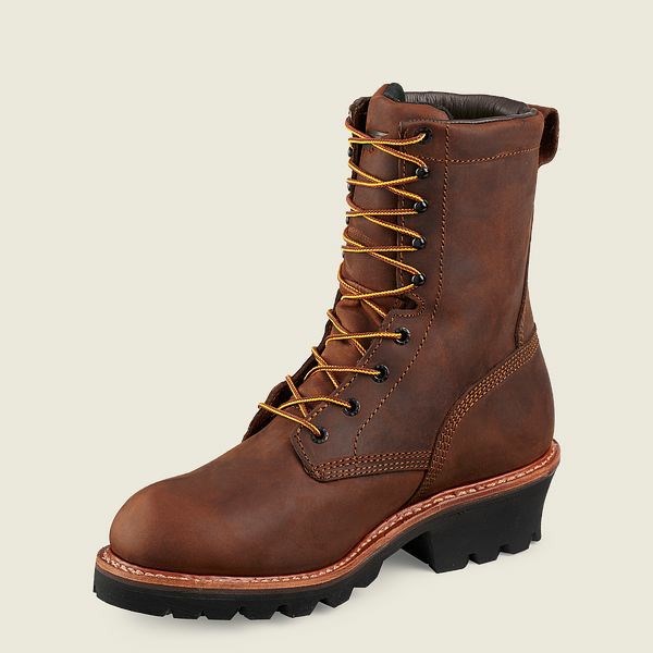 Bottes De Sécurité Red Wing LoggerMax 9-inch Insulated, Imperméables Homme Marron | URJ-724051