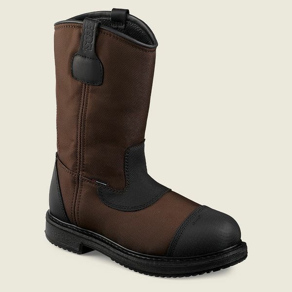 Bottes De Sécurité Red Wing MaxBond 12-inch Imperméables Pull-On Boot Homme Marron Noir | HDF-962430