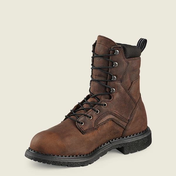 Bottes De Sécurité Red Wing SuperSole 8-inch Imperméables Metguard Boot Homme Marron | VJM-508421