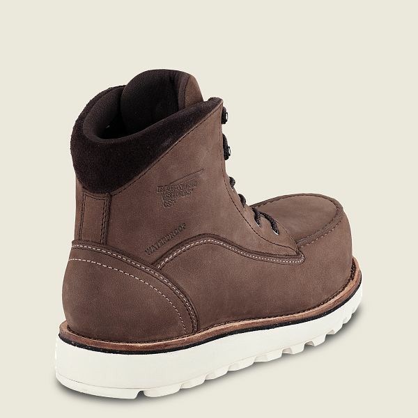 Bottes De Sécurité Red Wing Traction Tred Lite 6-inch Imperméables Femme Marron | CWG-987236