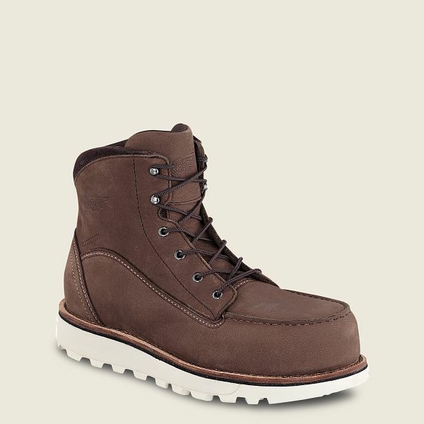 Bottes De Sécurité Red Wing Traction Tred Lite 6-inch Imperméables Femme Marron | CWG-987236