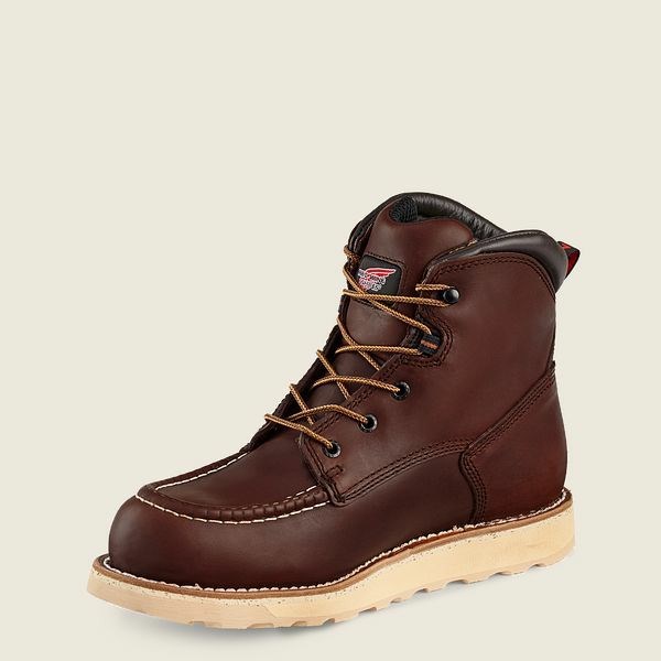 Bottes De Sécurité Red Wing Traction Tred 6-inch Imperméables Homme Marron | IHR-418793