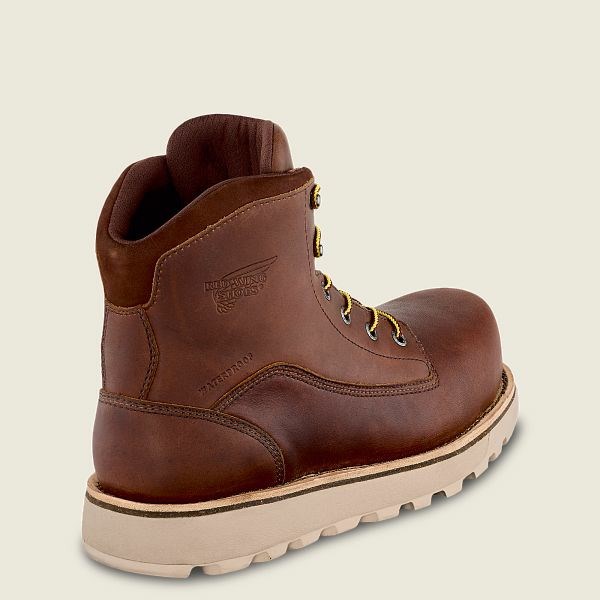 Bottes De Sécurité Red Wing Traction Tred Lite 6-inch Imperméables Homme Marron | MAC-754308