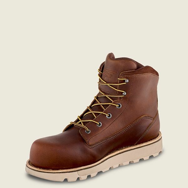 Bottes De Sécurité Red Wing Traction Tred Lite 6-inch Imperméables Homme Marron | MAC-754308