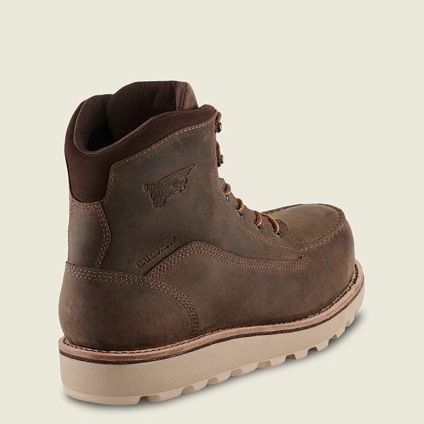 Bottes De Sécurité Red Wing Traction Tred Lite 6-inch Imperméables Homme Marron | NMB-794056