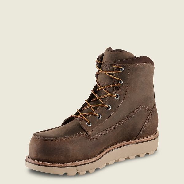 Bottes De Sécurité Red Wing Traction Tred Lite 6-inch Imperméables Homme Marron | NMB-794056