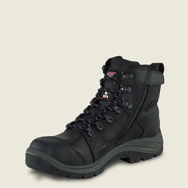 Bottes De Sécurité Red Wing Tradesman 6-inch Side-Zip, Imperméables, CSA Homme Noir | MQD-958361