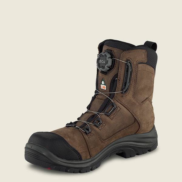 Bottes De Sécurité Red Wing Tradesman 8-inch BOA,Imperméables, CSA Homme Noir | ZLB-053697