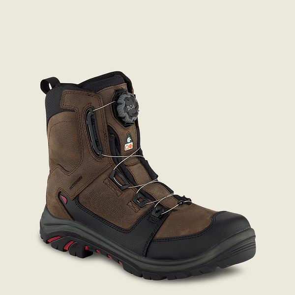 Bottes De Sécurité Red Wing Tradesman 8-inch BOA,Imperméables, CSA Homme Noir | ZLB-053697