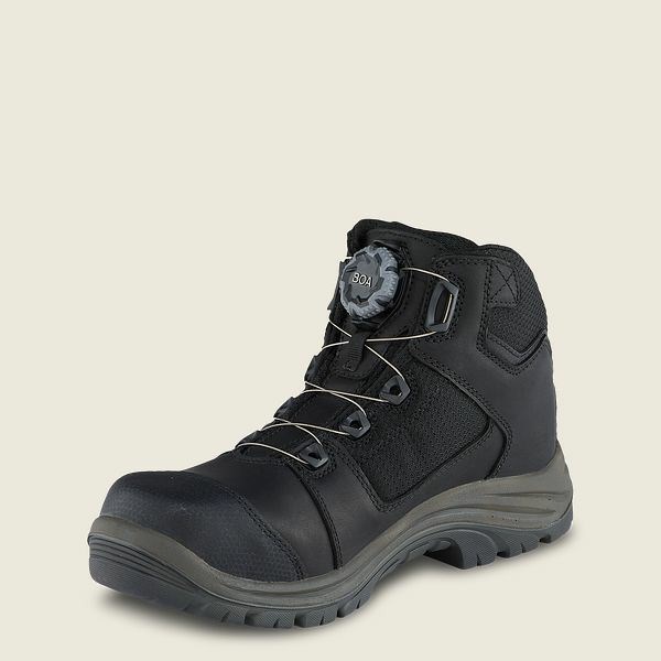 Bottes Randonnée Red Wing Tradesman 5-inch Imperméables Sécurité Embout Homme Noir | MFQ-047512