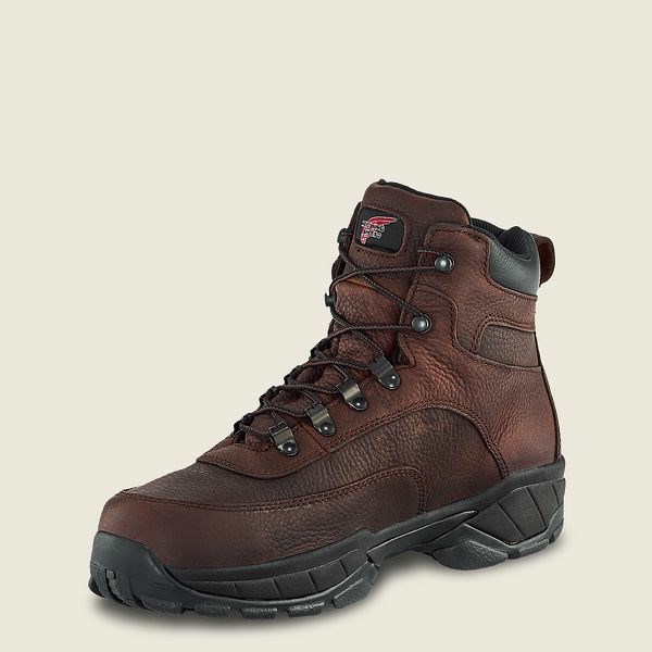 Bottes Randonnée Red Wing TruHiker 6-inch Imperméables Soft Embout Homme Rouge | SEL-805172