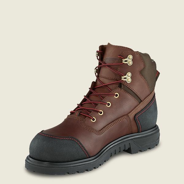 Bottes de Travail Red Wing Brnr XP 6-inch Imperméables Soft Embout Homme Noir | KND-970358