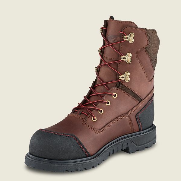 Bottes de Travail Red Wing Brnr XP 8-inch Insulated, Imperméables Sécurité Embout Homme Noir | JCL-428159