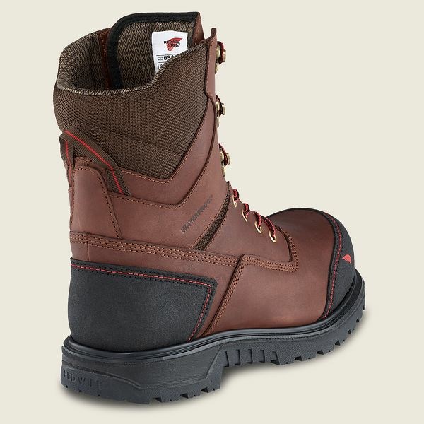 Bottes de Travail Red Wing Brnr XP 8-inch Insulated, Imperméables Sécurité Embout Homme Noir | JCL-428159