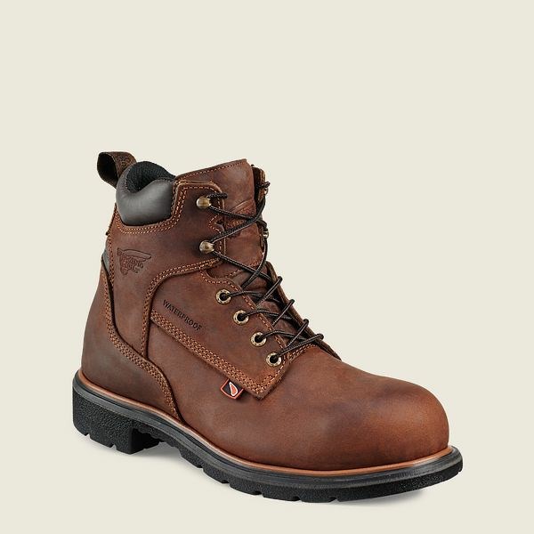 Bottes de Travail Red Wing DynaForce 6-inch Imperméables Sécurité Embout Homme Marron | OCQ-354780