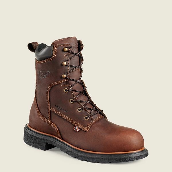 Bottes de Travail Red Wing DynaForce 8-inch Imperméables Sécurité Embout Homme Marron | JAF-128093