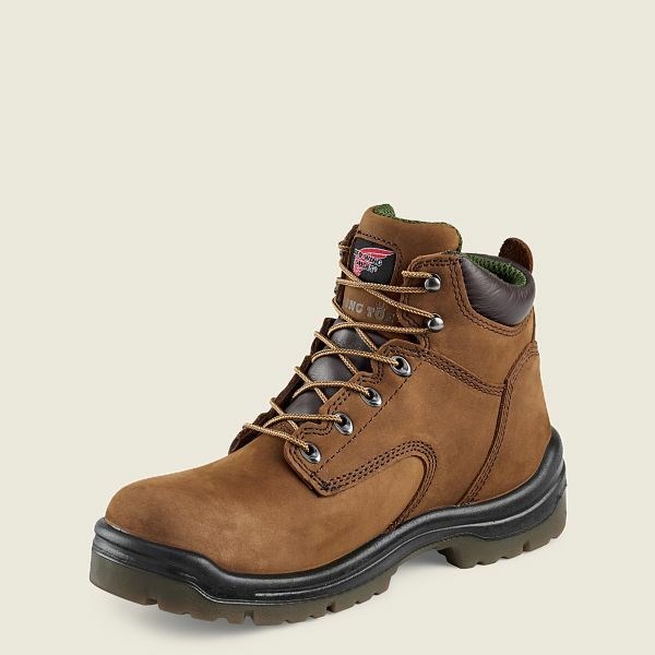 Bottes de Travail Red Wing King Embout 6-inch Imperméables Soft Embout Homme Marron | KEN-657284