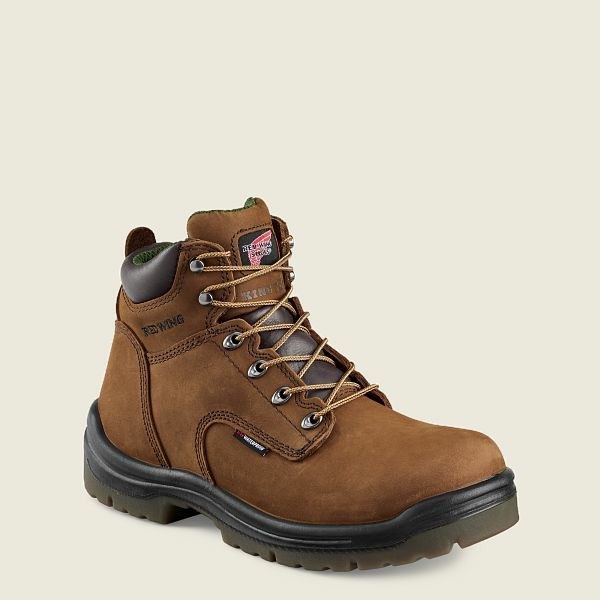 Bottes de Travail Red Wing King Embout 6-inch Imperméables Soft Embout Homme Marron | KEN-657284