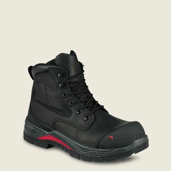 Bottes de Travail Red Wing King Embout ADC 6-inch Imperméables Sécurité Embout Homme Noir | CKX-930654