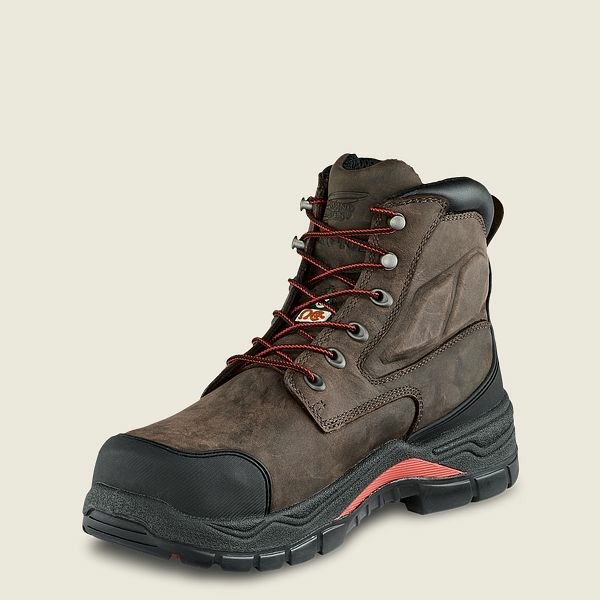 Bottes de Travail Red Wing King Embout ADC 6-inch Insulated, Imperméables CSA Sécurité Embout Homme Grise | ZIR-915486