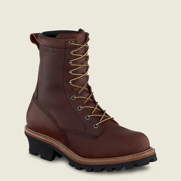 Bottes de Travail Red Wing LoggerMax 9-inch Insulated, Imperméables Soft Embout Homme Noir | GSO-782401