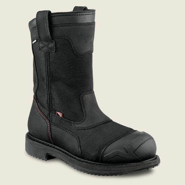 Bottes de Travail Red Wing MaxBond 10-inch Imperméables Sécurité Embout Pull-On Boot Homme Noir | JLG-158972